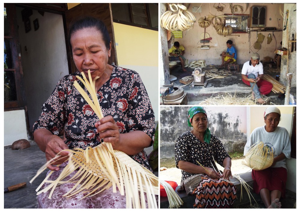 Belajar Desain Anyaman Bambu di Desa  Gintangan LULIAN 